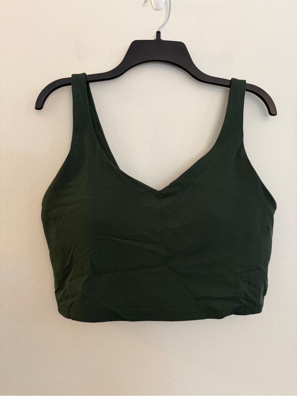 Aerie OFFLINE Real Me Longline Sports Bra Tank XL Dark Green